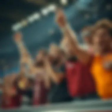 Passionate Fans in Action Fan engagement during a match